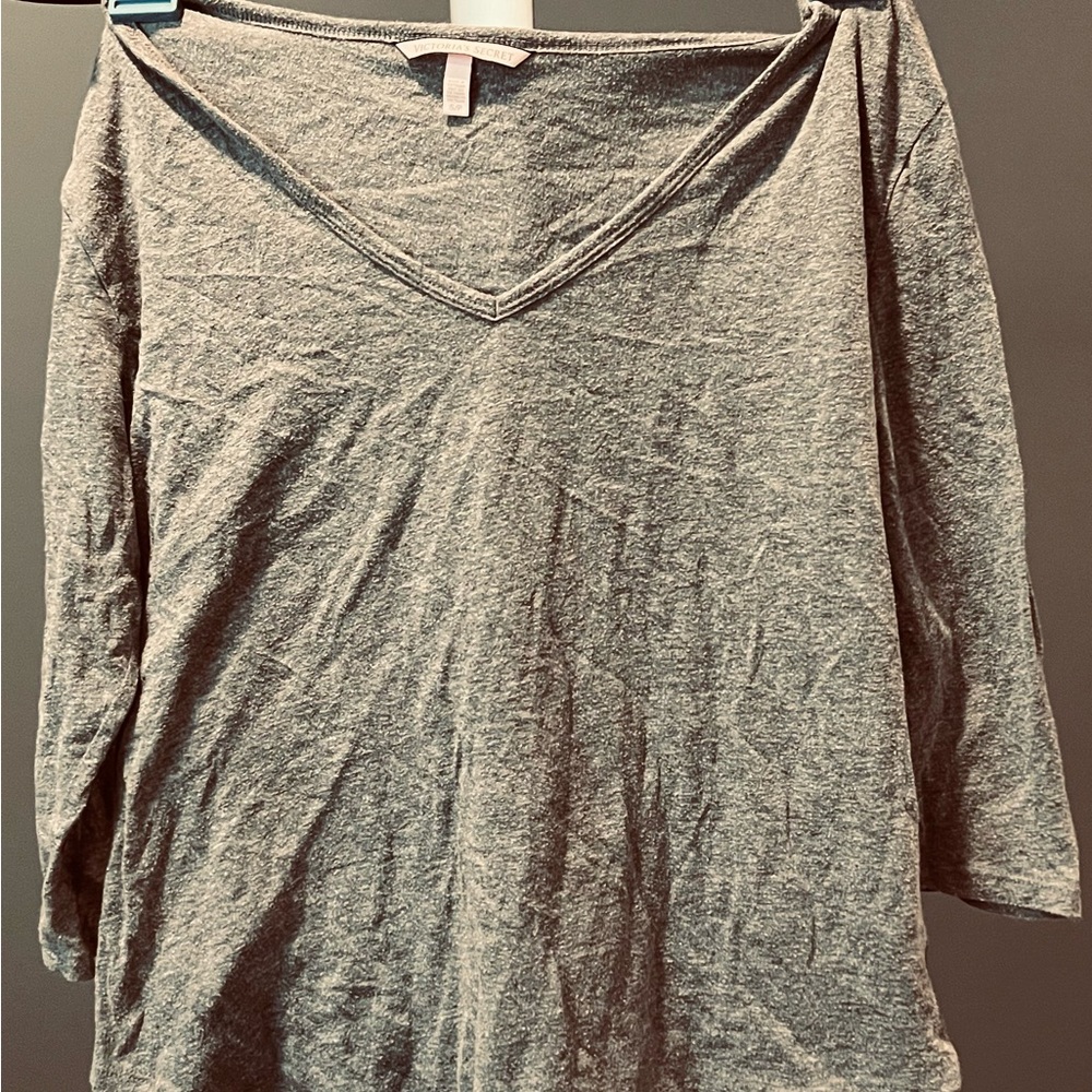Victoria’s Secret Gray V-Neck Women's Top